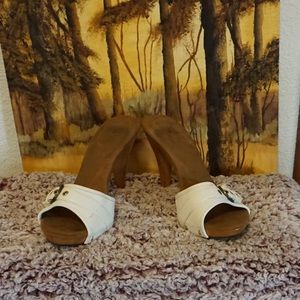 Stylish open toe heels